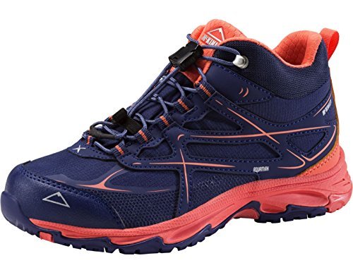 McKINLEY Unisex dziecięce buty wielofunkcyjne Evosome Mid AQX Jr. buty trekkingowe i do wędrówek, Niebieski granatowy Dark Red Light 905, 35 EU