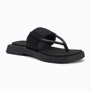 Japonki damskie Calvin Klein YW0YW01717 Sq Low Wedge Sandal Rope triple black - Klapki i japonki damskie - miniaturka - grafika 1