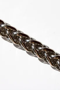 Najgrubszy pleciony srebrny łańcuch - Portfele - miniaturka - grafika 1