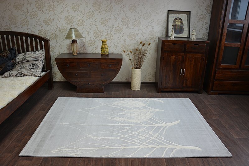 Dywan SCANDI 18281/652 - LISTKI krem szary 80x150 cm