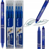 Plecaki szkolne i tornistry - PILOT FRIXION ZESTAW DŁUGOPIS ŚCIERALNY + 6 ŚWIEŻYCH WKŁADÓW NIEBIESKI - miniaturka - grafika 1