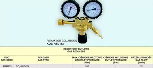 Fachowiec Reduktor Co2/ar 2-zegary FACHOWIEC, 32l/min - Akcesoria do elektronarzędzi - miniaturka - grafika 1