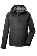 Kurtki męskie - Killtec Męska kurtka softshellowa / outdoorowa kurtka z kapturem KOS 84 MN SFTSHLL JCKT; czarna, 4XL, 39142-000 - miniaturka - grafika 1