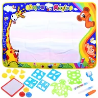 Zabawki kreatywne - Mata wodna do malowania XL pieczątki 100x80 ZA3704 - miniaturka - grafika 1