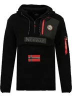 Odzież trekkingowa męska - Geographical Norway Bluza polarowa "Terifique" w kolorze czarnym - miniaturka - grafika 1