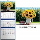 Kalendarz 2026 trójdzielny słoneczniki - Kalendarze - miniaturka - grafika 1