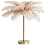 Lampy stojące - Lampka stołowa EUROFIRANY Feri 458947 Beżowy - miniaturka - grafika 1