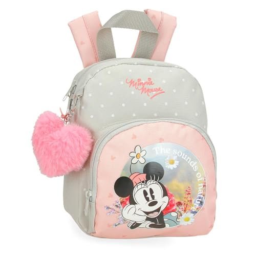 Joumma Disney Minnie Wild Nature Plecak Opieka dzienna Zielony 19x24x10 cms Poliester 4,56L, Zielony, Plecak przedszkola
