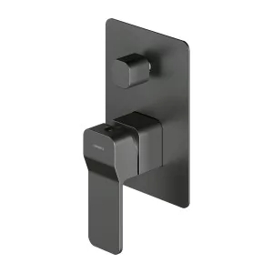 Omnires SL7735GR SL7735GR SLIDE bateria prysznicowo-wannowa podtynkowa grafit - Baterie podtynkowe - miniaturka - grafika 1