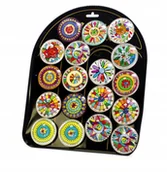 Magnesy - Magnesy Na Lodówkę do tablic Szklane Kolorowe - miniaturka - grafika 1