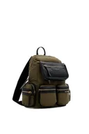 Torebki damskie - Desigual Women's Accessories Nylon Backpack Medium, zielony, jeden rozmiar - miniaturka - grafika 1