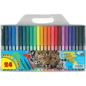 Przybory szkolne - Centrum Flamastry Zoo 24 kolorów - miniaturka - grafika 1