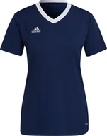 Bluzki damskie - Koszulka damska adidas Entrada 22 Jersey granatowa H59849-L - miniaturka - grafika 1