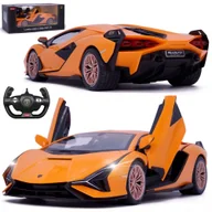 Zabawki zdalnie sterowane - DUŻY SAMOCHÓD ZDALNIE STEROWANY RC LAMBORGHINI SIAN OTWIERANE DRZWI ŚWIATŁA - miniaturka - grafika 1
