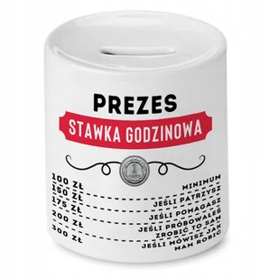 Dla Prezesa Skarbonka na Urodziny na Prezent z Nadrukiem ze Zdjęciem - Skarbonki - miniaturka - grafika 1