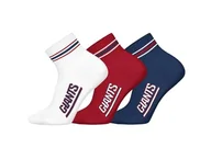 Kimona, stroje i obuwie - NFL Unisex Ny Giants skarpety sportowe, 3 sztuki w opakowaniu - miniaturka - grafika 1
