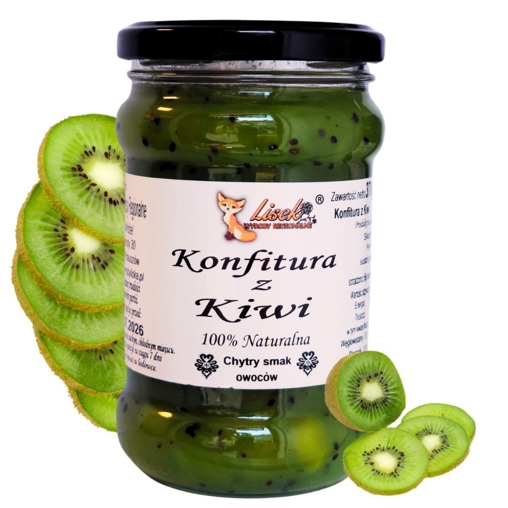 Konfitura z Kiwi 370g – Naturalna, Ręcznie Robiona, Egzotyczny Smak