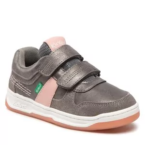 Buty dla dziewczynek - Sneakersy Kickers - Kalido 910860-30-12 S Gris Rose Argent - grafika 1