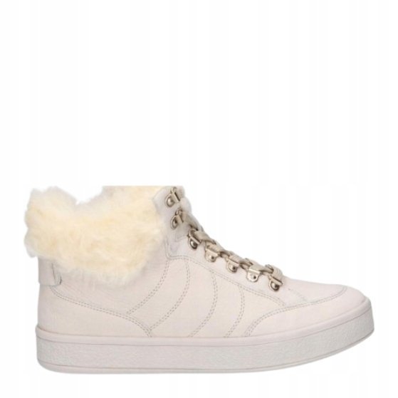 GEOX LEELU'E ZIMOWE BOTKI DAMSKIE Z FUTERKIEM I SKÓRĄ 37 U1A