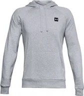 Bluzy męskie - Under Armour Under Armour Rival Fleece Hoodie 1357092-011 szary S - miniaturka - grafika 1