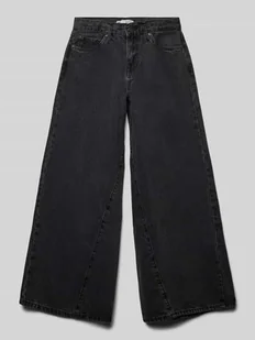 Jeansy o kroju baggy fit z 5 kieszeniami - Spodnie i spodenki dla dziewczynek - miniaturka - grafika 1