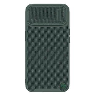 Nillkin Textured S Magnetic Case etui iPhone 14 pokrowiec MagSafe z osłoną na aparat zielony - Etui i futerały do telefonów - miniaturka - grafika 1