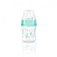 Butelki dla niemowląt - BabyOno Butelka niemowlęca szerokootworowa antykolkowa 120 ml turkusowa - miniaturka - grafika 1