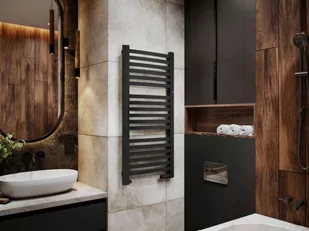 Instal Projekt Retto grzejnik 41,2x107,2 cm czarny mat RET-40/110C31 - odbiór osobisty: Kraków, Warszawa - Grzejniki łazienkowe - miniaturka - grafika 1