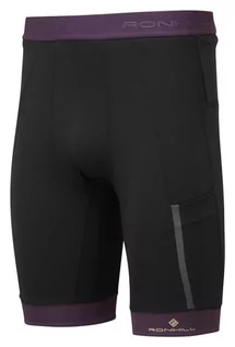 Spodnie sportowe męskie - RONHILL spodenki męskie TECH ULTRA 7" SHORT black/nightshade - grafika 1