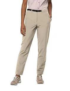 Jack Wolfskin Damskie spodnie Summer Walk Pants W spodnie rekreacyjne, White Pepper, 42, WHITE PEPPER, 42 - Spodnie damskie - miniaturka - grafika 1