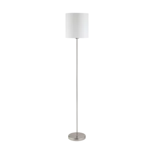 Eglo 95164 Pasteri 1x60W Lampa stojąca nikiel biały - Lampy stojące - miniaturka - grafika 1