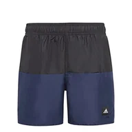 Stroje kąpielowe - adidas, Colorblock, kostium kąpielowy, czarny/Team Marine Blue 2, 1112, dla dzieci - miniaturka - grafika 1