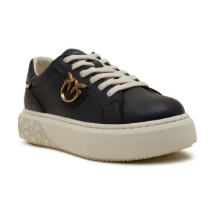 Pinko Skórzane sneakersy YOKO - Moda i Uroda OUTLET - miniaturka - grafika 1