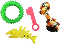 Zabawki dla psów - 4 Szt Zestaw Gryzak Szczotka Do Zębów Zabawka Psa - miniaturka - grafika 1