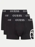 Majtki męskie - Guess Komplet 3 par bokserek Placed Logo U4RG04 K6YW0 Czarny - miniaturka - grafika 1