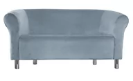 Sofy i kanapy - Sofa Milo BL06 szary błękit nogi chrom - miniaturka - grafika 1