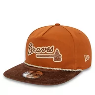 Czapki męskie - Czapka z daszkiem New Era Cord Golfer Braves 60435053 Brązowy - miniaturka - grafika 1