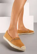 Espadryle damskie - Brązowe Espadryle z Plecionym Noskiem i Podeszwą Effielle - miniaturka - grafika 1