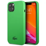 Etui i futerały do telefonów - Lacoste Etui do iPhone 13 6,1" zielony/green hardcase Silicone - miniaturka - grafika 1