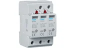 Bezpieczniki elektryczne - Hager polo Ogranicznik przepięć C Typ 2 PV 3P In 15kA Imax 40kA 3,7kV 1000V DC SPV340 SPV340 - miniaturka - grafika 1