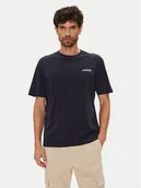 Koszulki męskie - Napapijri T-Shirt Smallbox NP0A88TR Granatowy Regular Fit - miniaturka - grafika 1