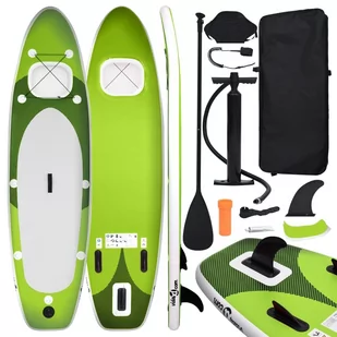 Nadmuchiwana deska SUP z akcesoriami, zielona, 330x76x10 cm Lumarko! - Deski SUP i akcesoria - miniaturka - grafika 1
