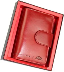 Portfel Damski Skóra Naturalna El Forrest Średni Z Suwakiem Piórnik 821 401 RFID CZEROWNY 13,5 x 8,5 x 3,5 [cm] - Portfele - miniaturka - grafika 1