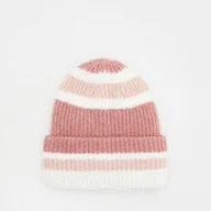 Czapki dla dzieci - Reserved - Czapka w paski - Różowy - miniaturka - grafika 1