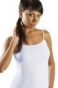 Bielizna nocna - Bawełniana koszulka na cienkich ramiączkach Rita - miniaturka - grafika 1
