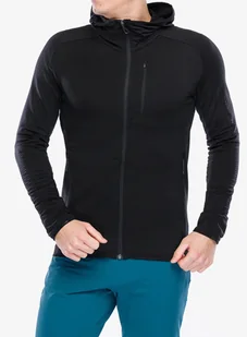 Bluza z kapturem Salomon Essential Ltwarm HD - deep black - Bluzy sportowe męskie - miniaturka - grafika 1