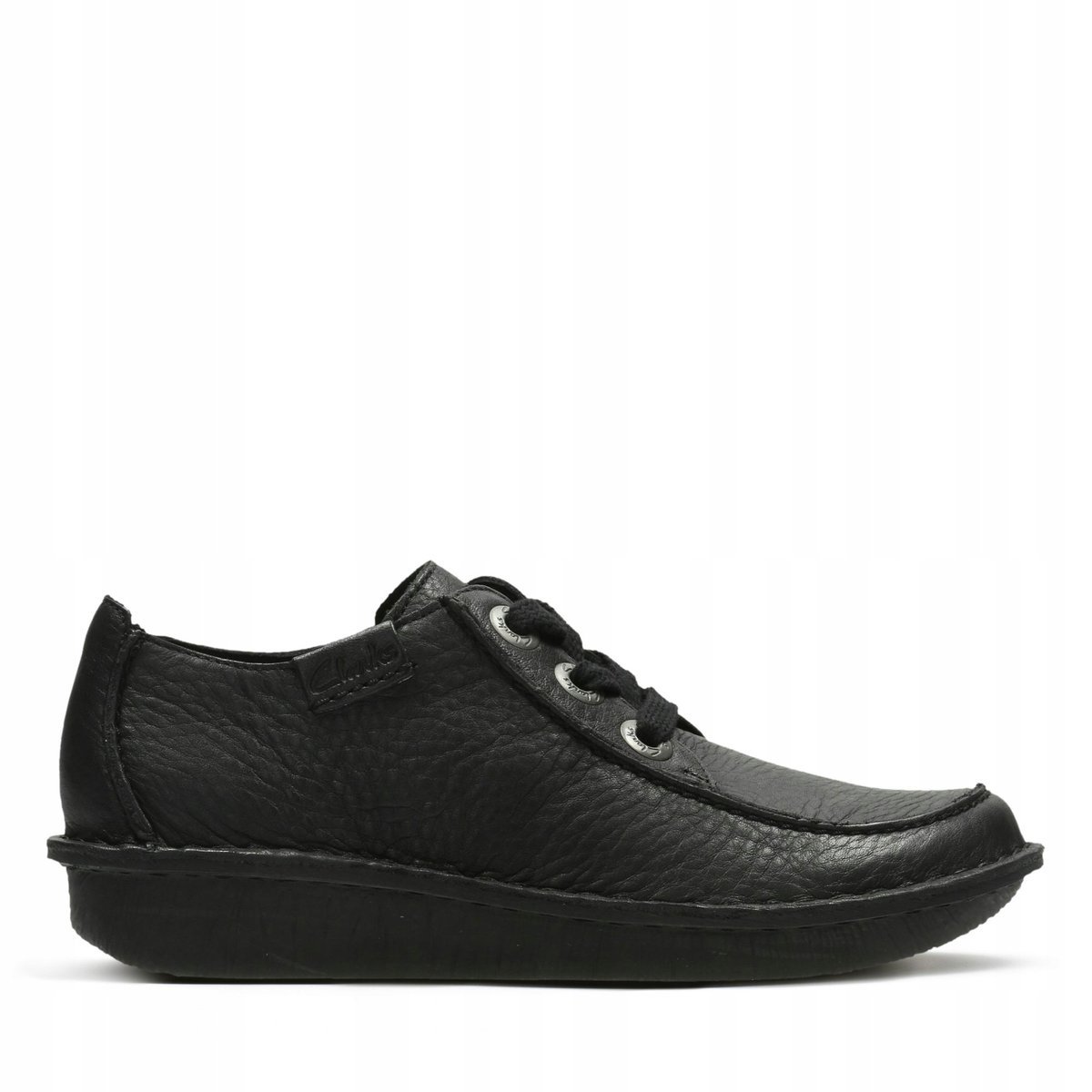 CLARKS PÓŁBUTY DAMSKIE CZARNE SKÓRZANE WIĄZANE 39 16AA