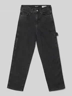 Spodnie i spodenki dla chłopców - Jeansy o kroju straight fit z naszywką z logo model ‘Hammers’ - miniaturka - grafika 1