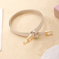 Paski - TEMU Prosty Złoty Pasek z Klamrą dla Kobiet, Biały Uniwersalny Pas Wyszczuplający do Sukienek i Koszul, Modny Dodatek - miniaturka - grafika 1