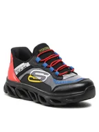 Buty dla chłopców - Skechers Sneakersy Flex Glide 403840L/BKMT Czarny - miniaturka - grafika 1
